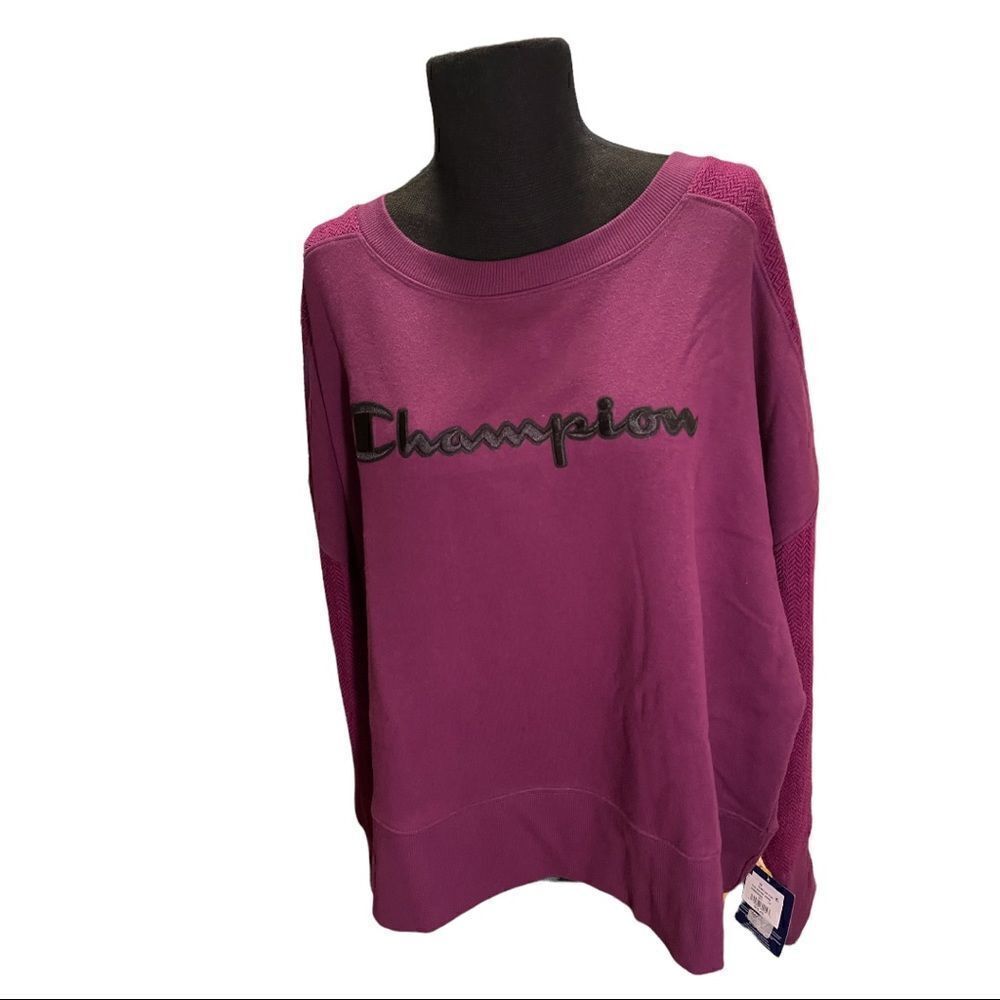 NWT Champion Plus Size Heritage Herringbone Sweatshirt  Size 2X